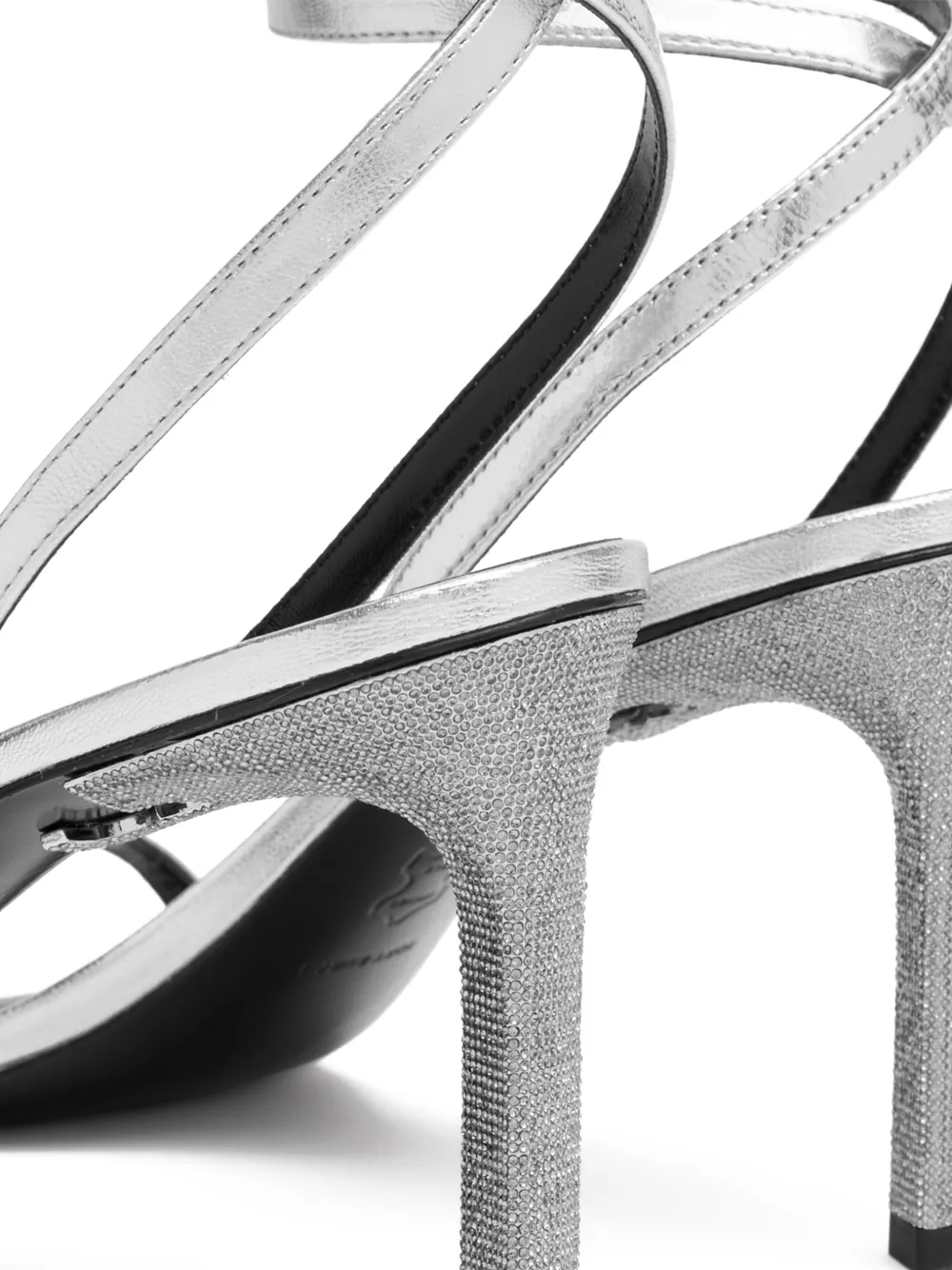 Tory Burch Sandalen met enkelbandje en hak Zilver