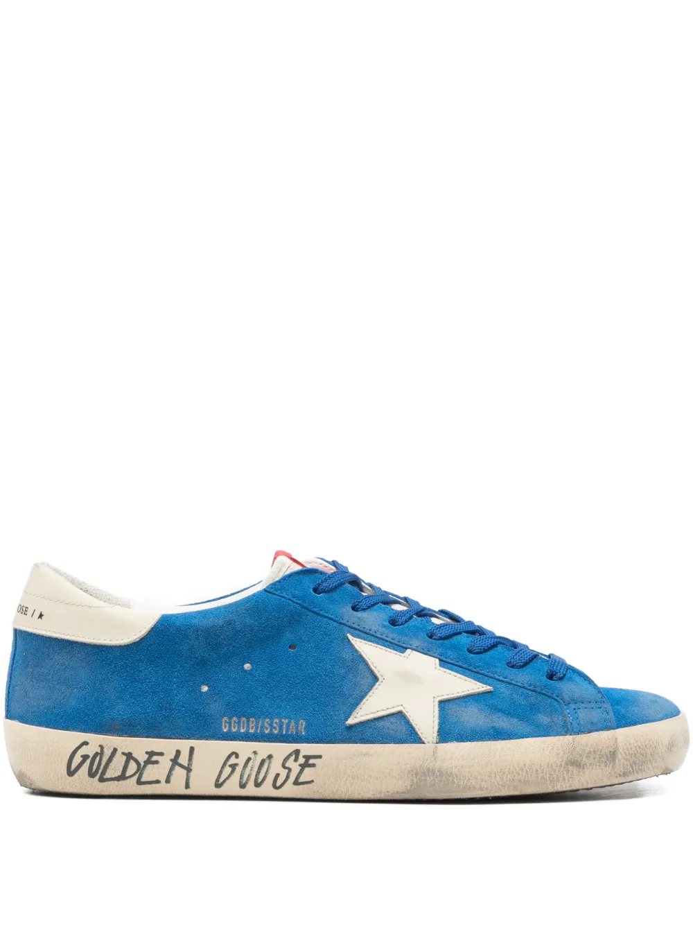 Golden Goose star graphic trainers - Blu