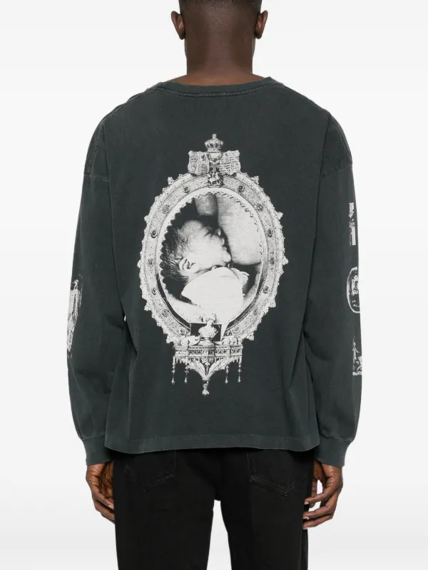 ENFANTS RICHES DEPRIMES ロンT サイズL Enfants Riches Déprimés Graphic long-sleeve T-shirt | Black