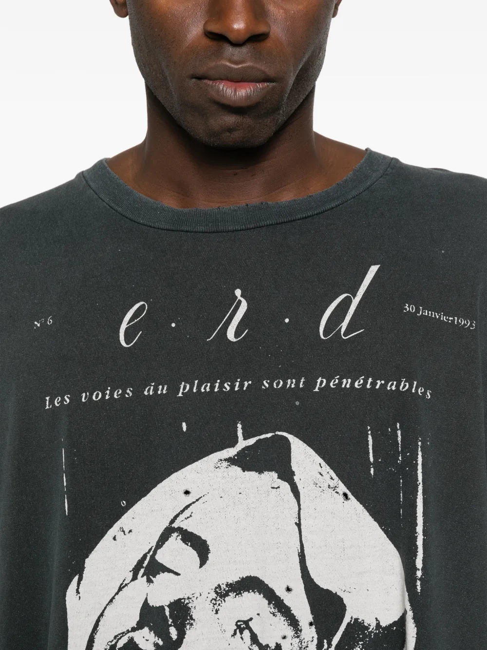 トップス Enfants Riches Deprimes Printed Shirt Enfants Riches Déprimés Graphic long-sleeve T-shirt | Black