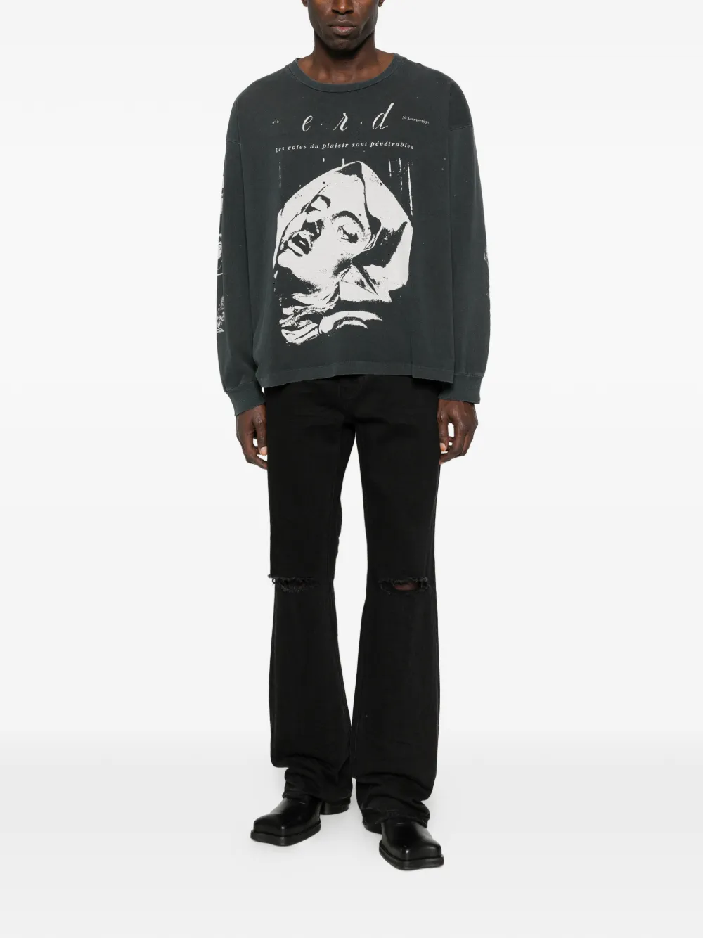 Enfants Riches Déprimés graphic long-sleeve T-shirt - Zwart