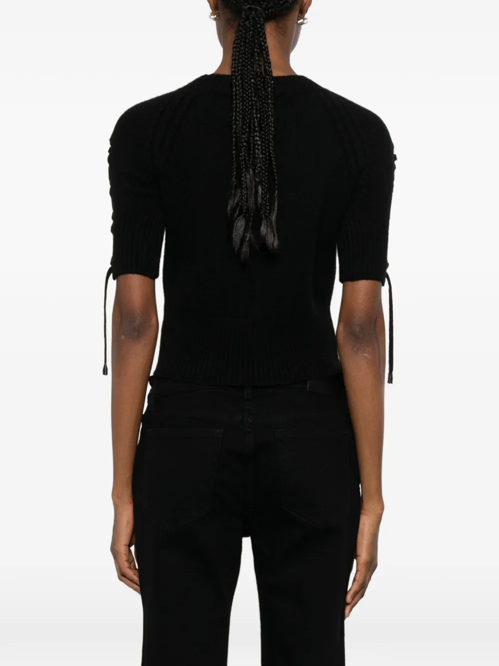 Ermanno Scervino Top met korte mouwen Zwart