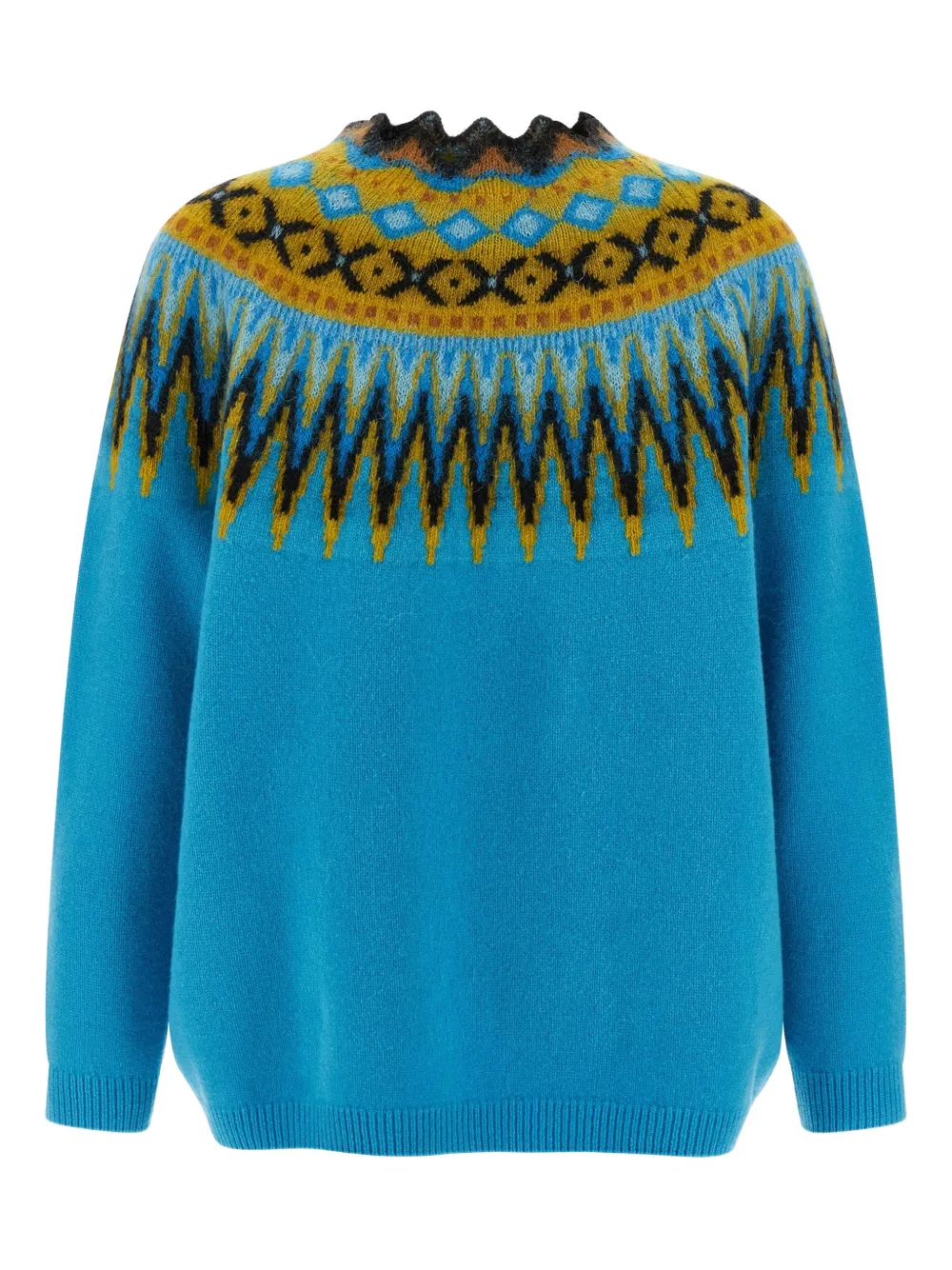 LOEWE jacquard-pattern sweater - Blauw