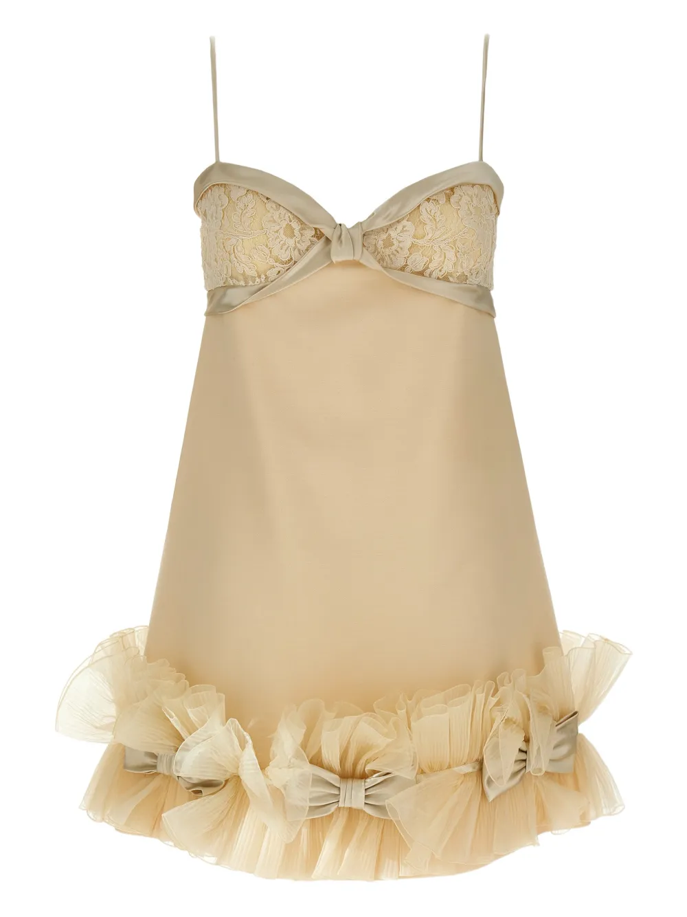 Valentino Garavani Minikleid mit Schleifen - Nude