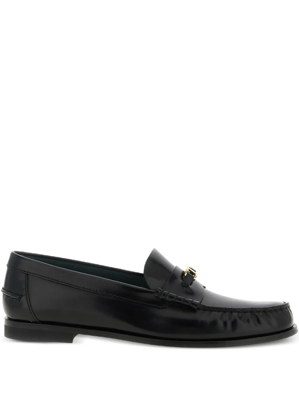 Tod's Hardware leren loafers Zwart