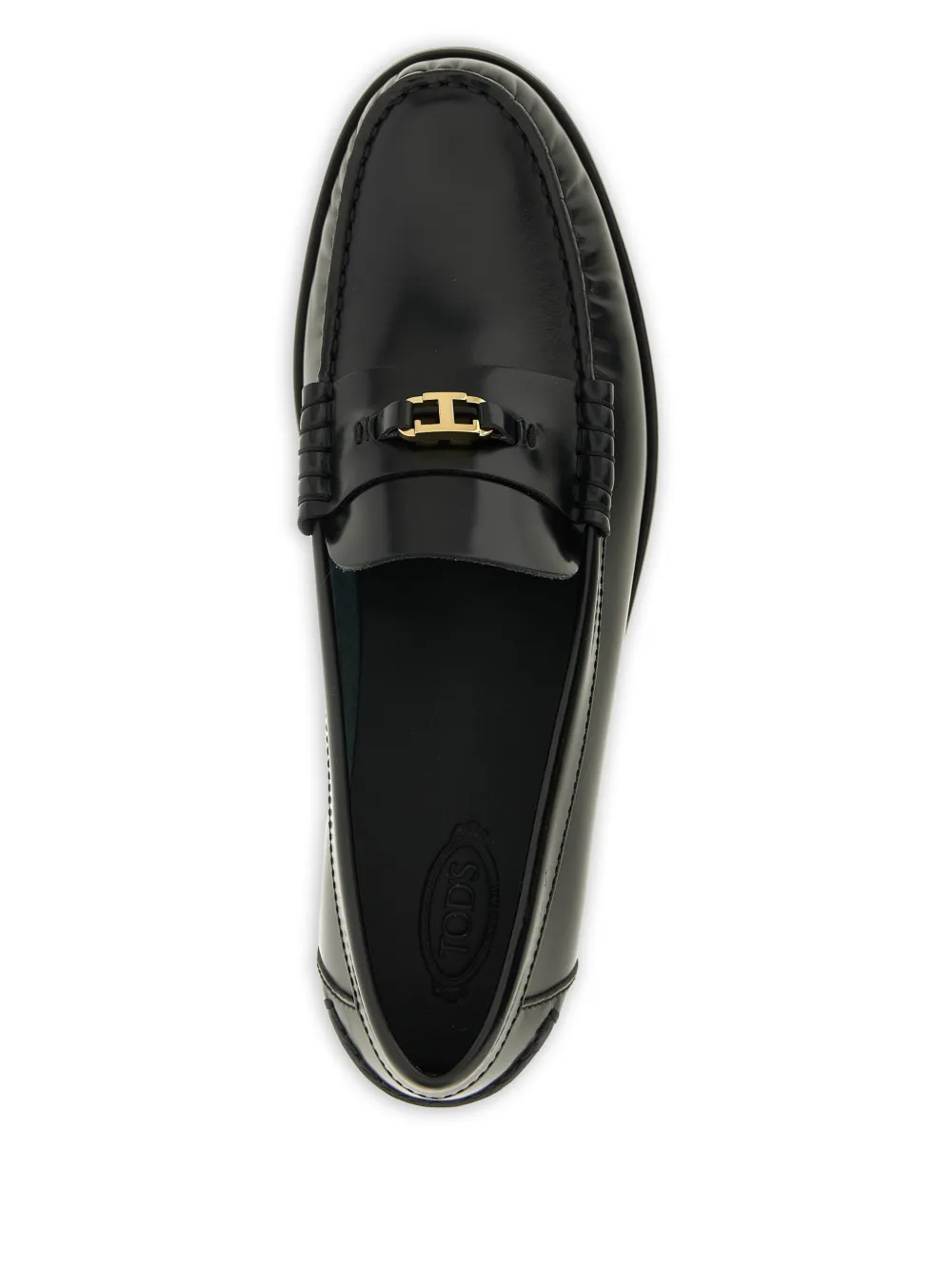 Tod's Hardware leren loafers Zwart