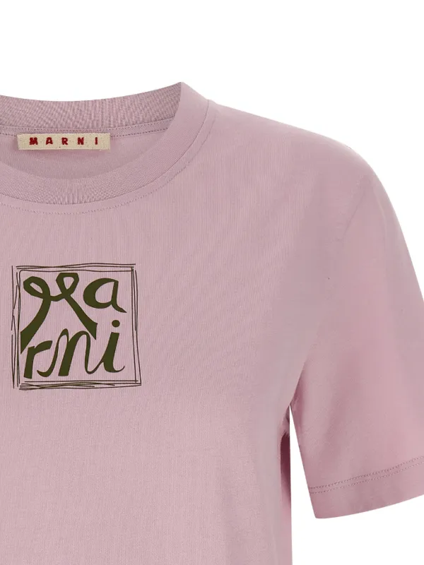 Marni ロゴ Tシャツ | ピンク | FARFETCH JP