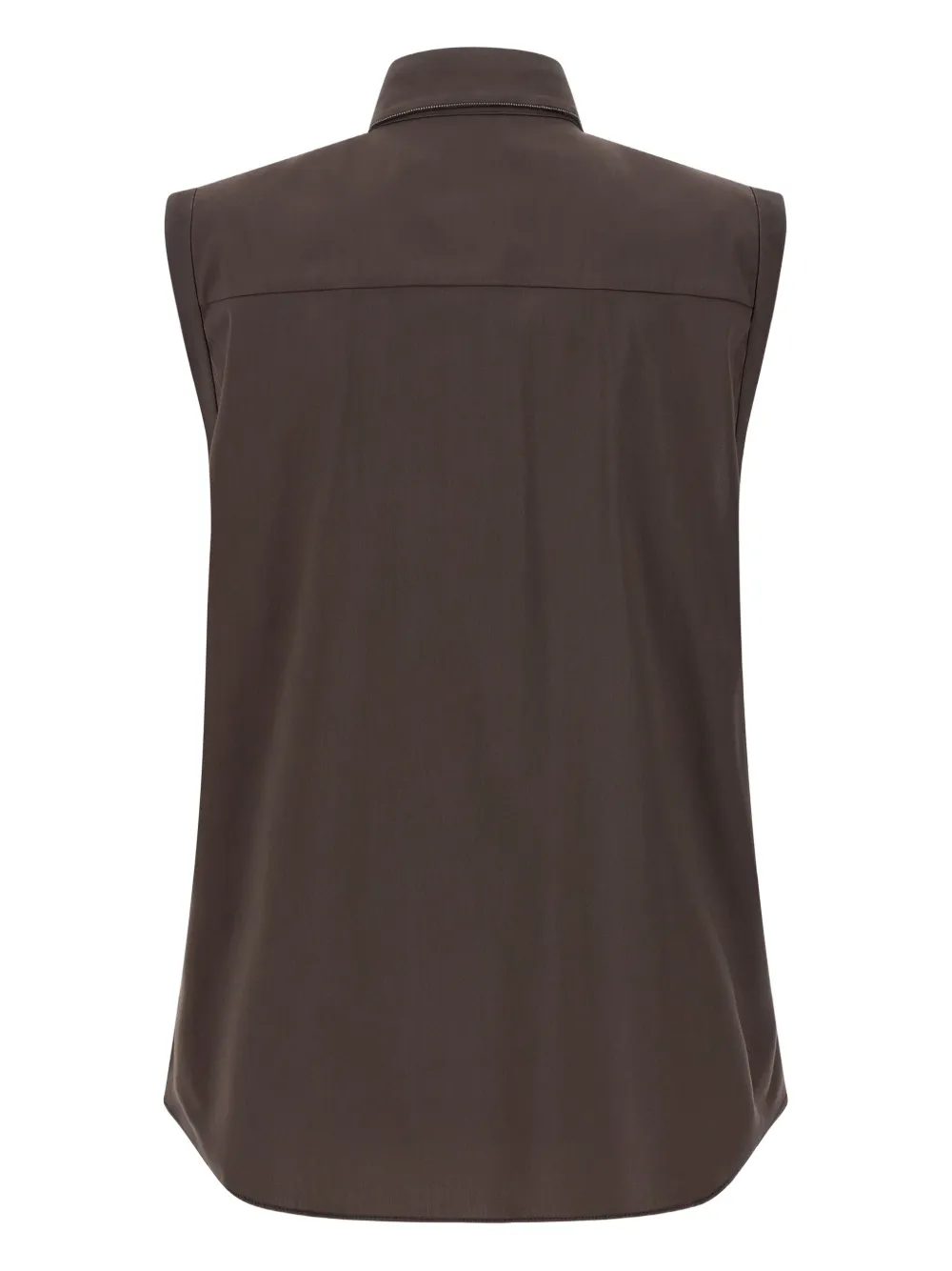 Brunello Cucinelli sleeveless shirt - Bruin