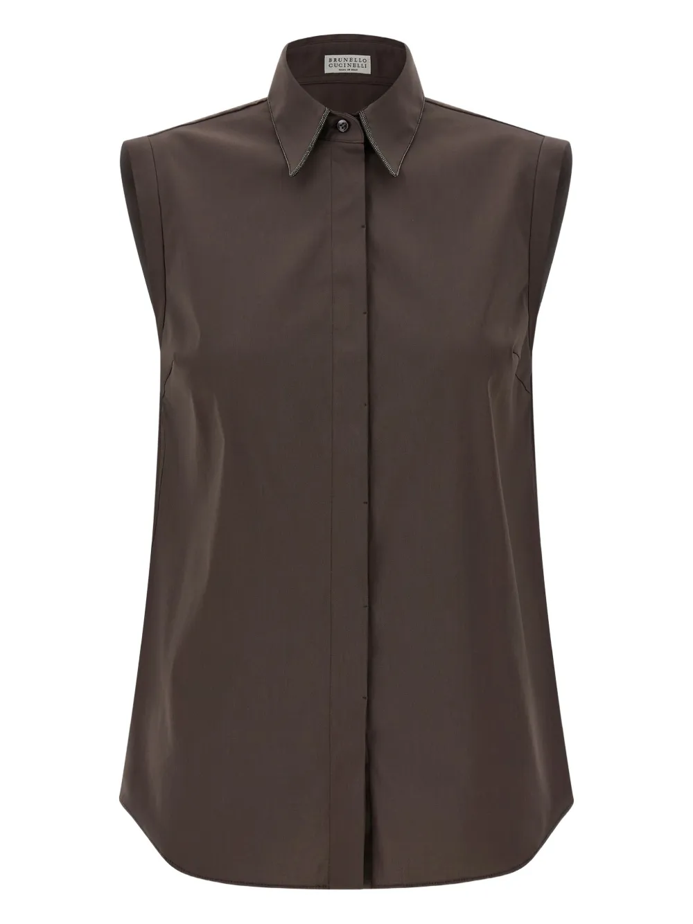 Brunello Cucinelli sleeveless shirt - Marrone