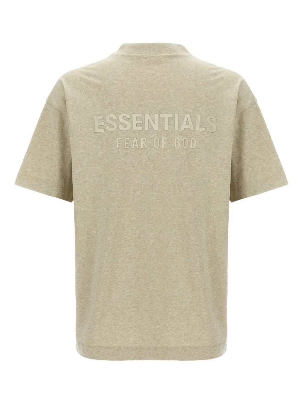FEAR OF GOD ESSENTIALS logo-patch T-shirt - Beige