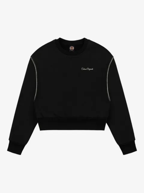 Colmar cropped topstitching sweatshirt