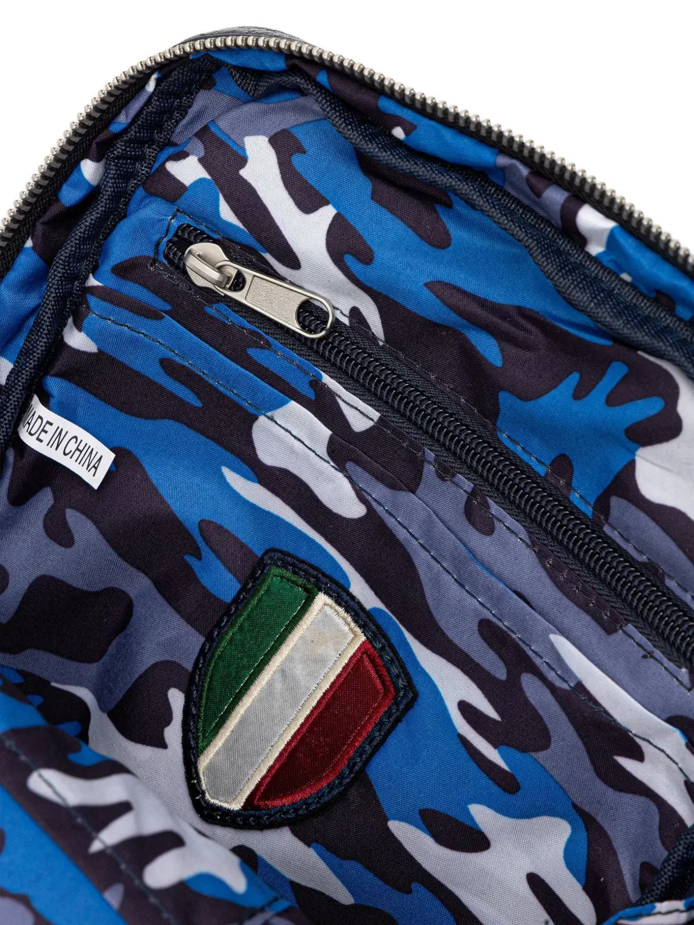 Aeronautica Militare Messengertas met rits en applicatie Blauw