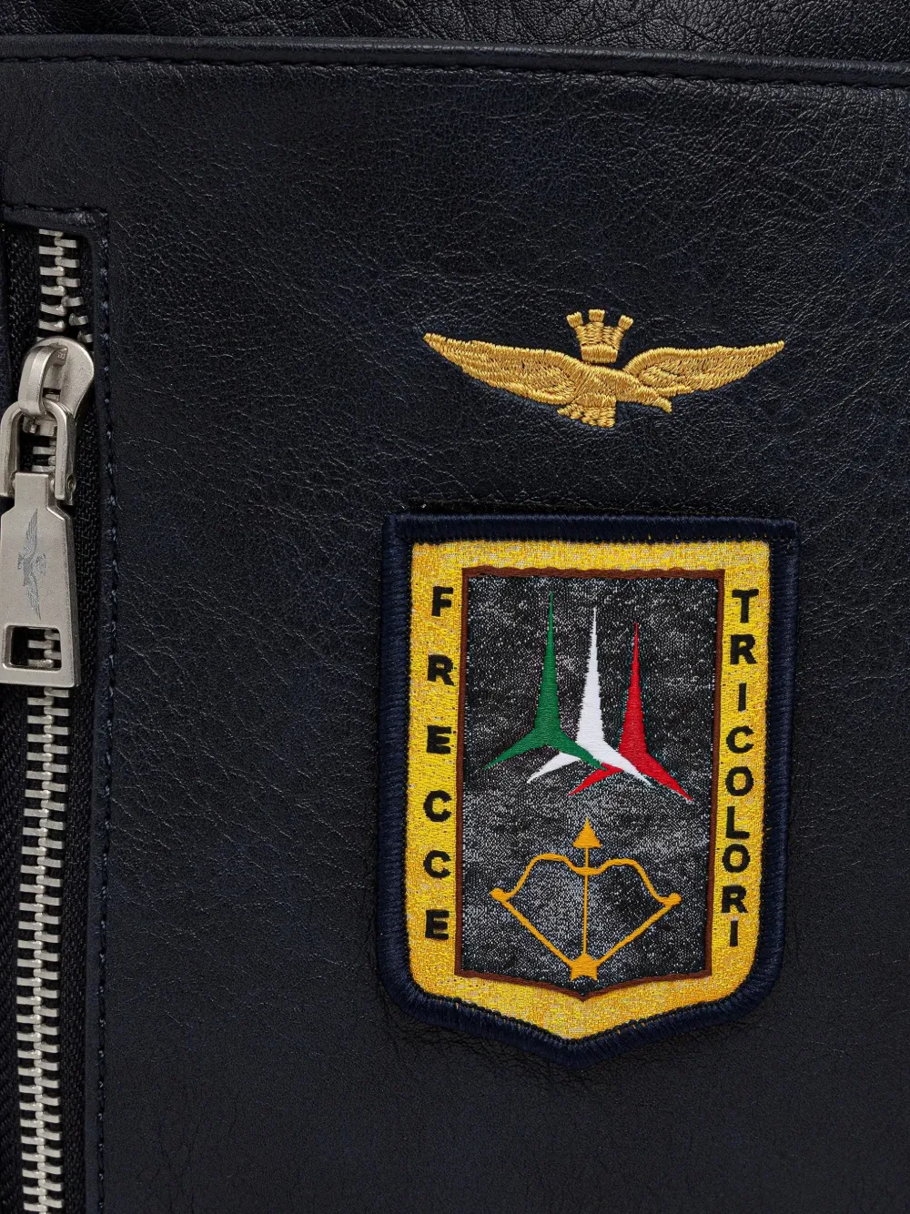 Aeronautica Militare Messengertas met rits en applicatie Blauw