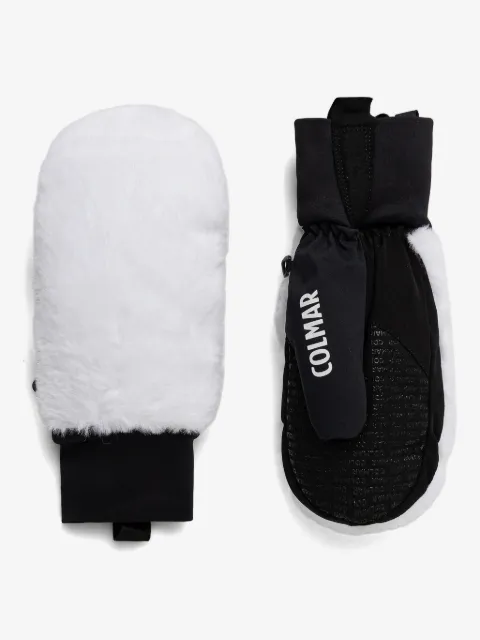 Colmar faux-fur ski mittens
