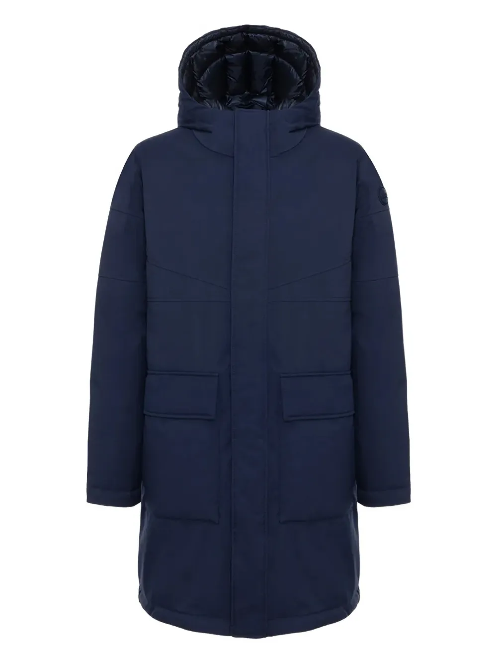 Colmar hooded flap-pocket coat - Blu