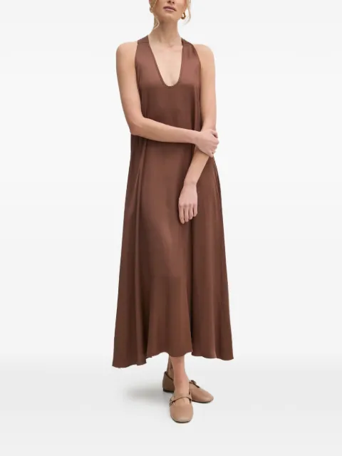 FRACOMINA V-neck tie-back dress