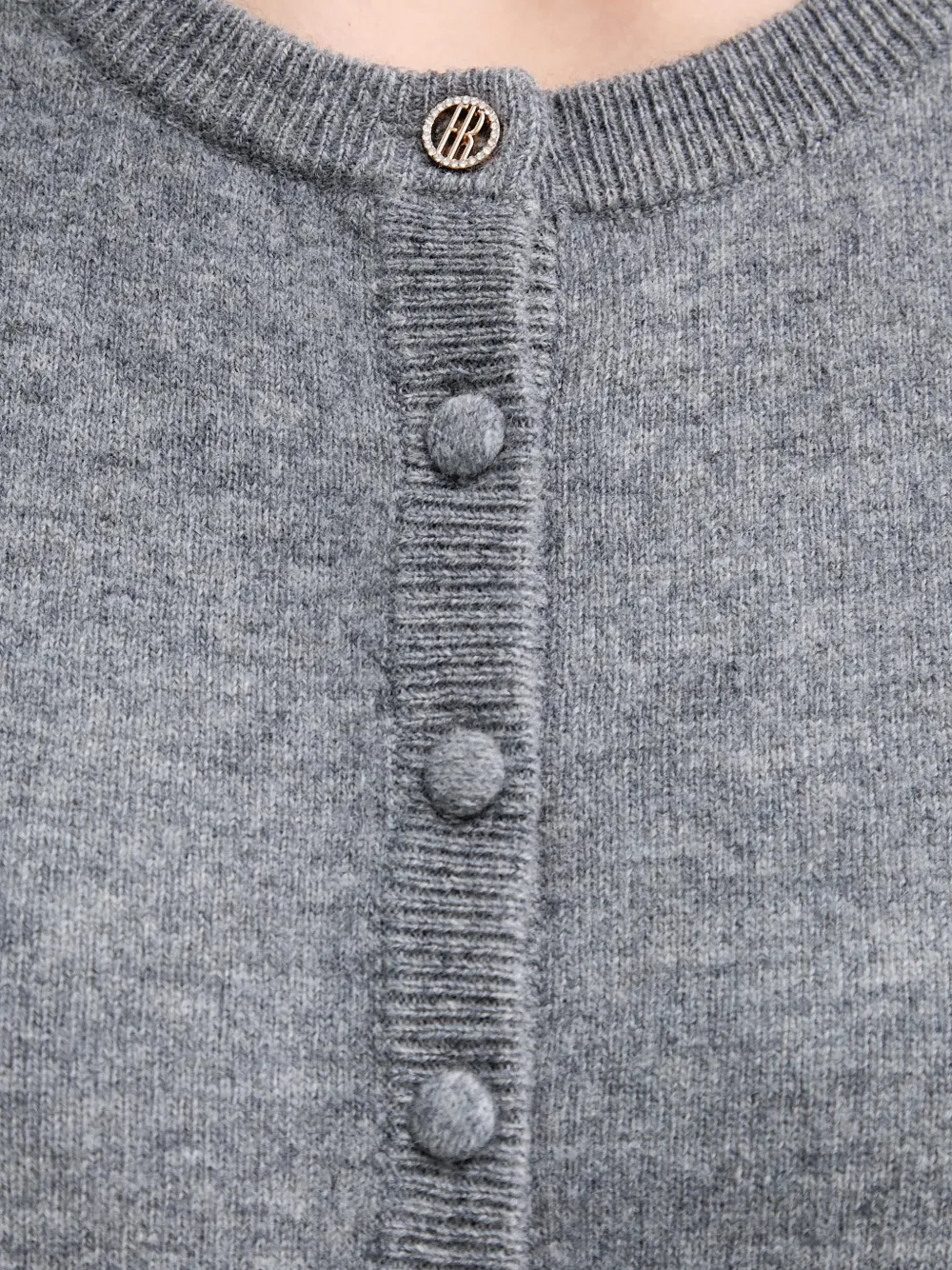 FRACOMINA Vest met knopen Grijs