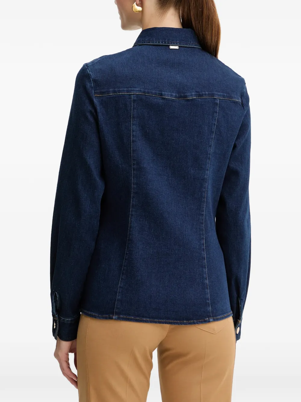 Flap-Pocket Denim Shirt
