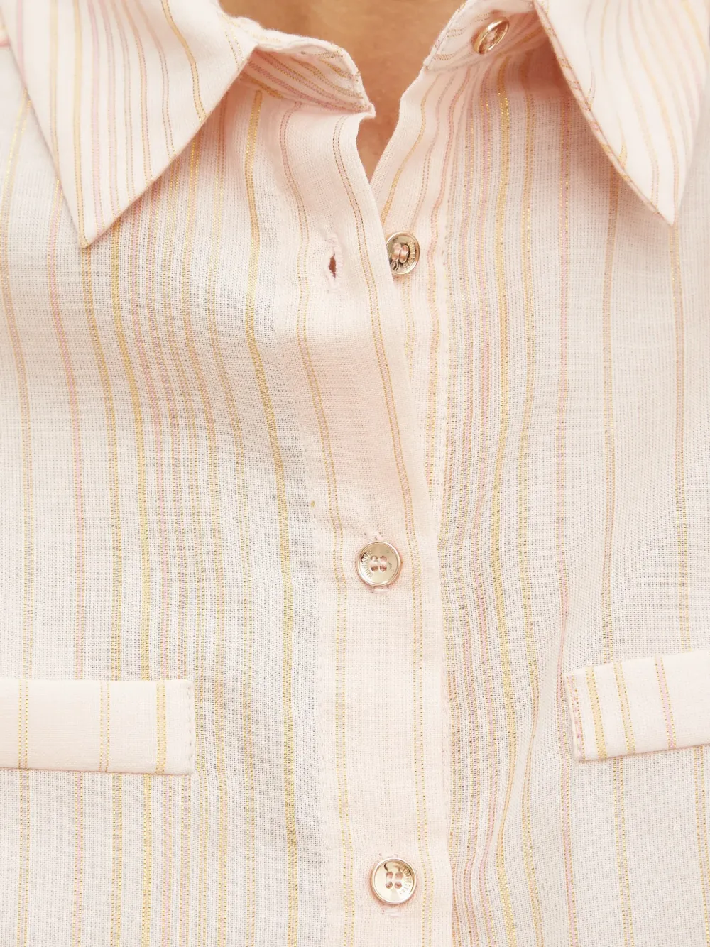 FRACOMINA Gestreept blouse Roze