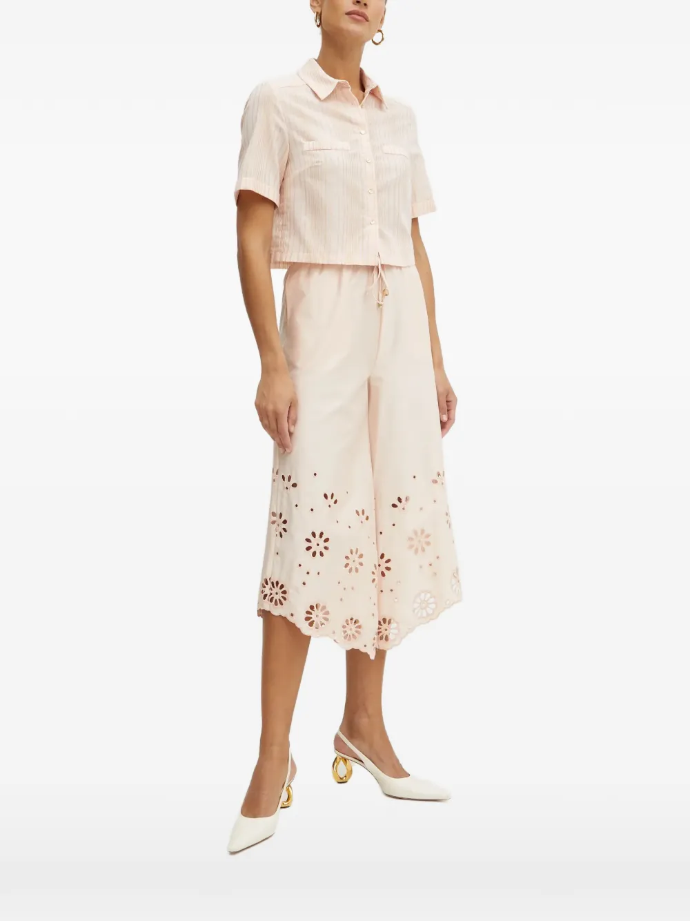 FRACOMINA striped buttoned shirt - Rosa