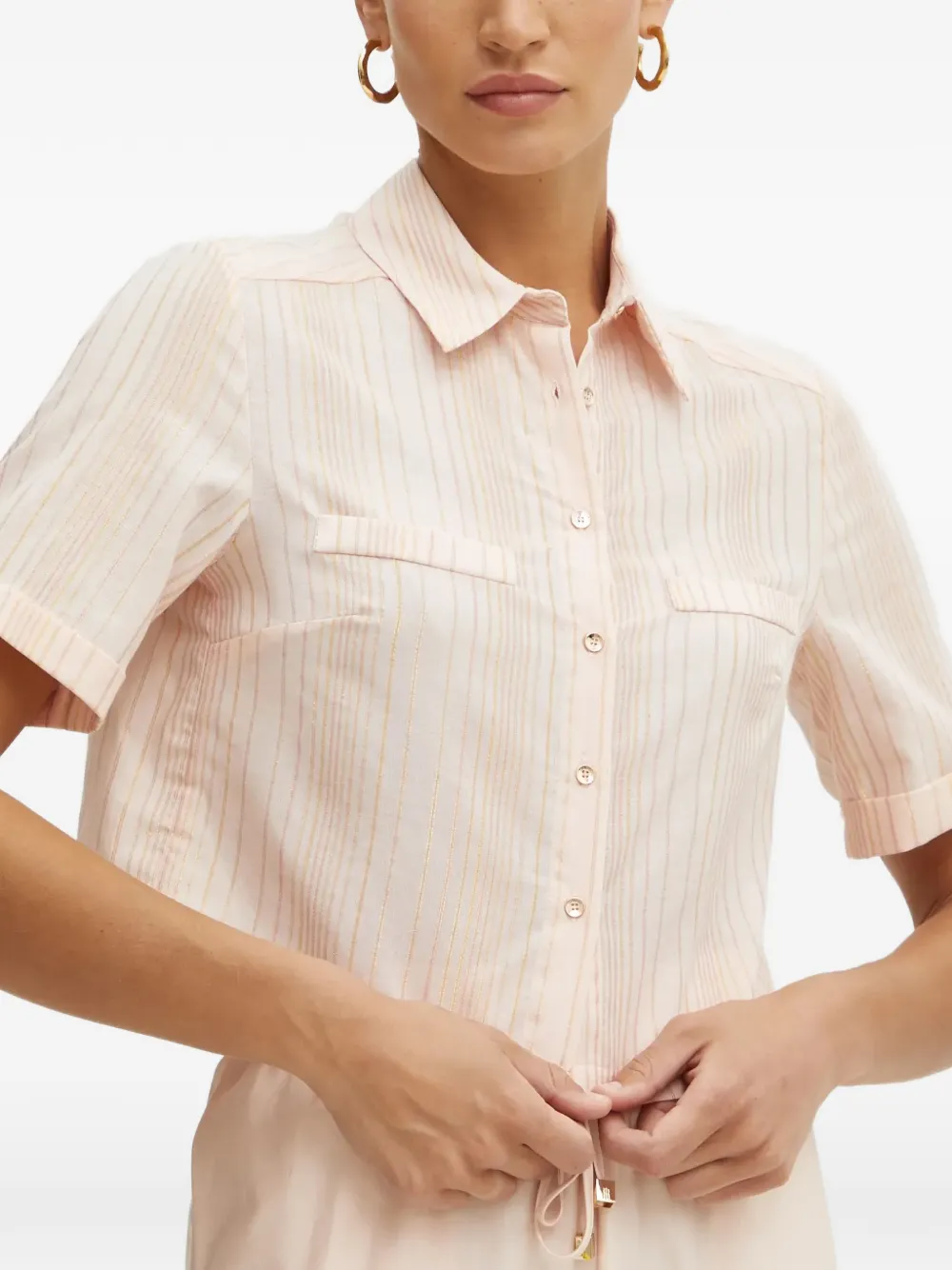  Fracomina Camicia A Righe - Rosa 