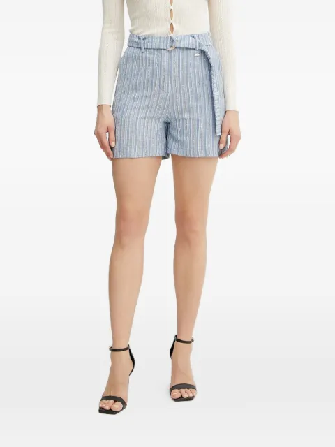 FRACOMINA striped belted shorts