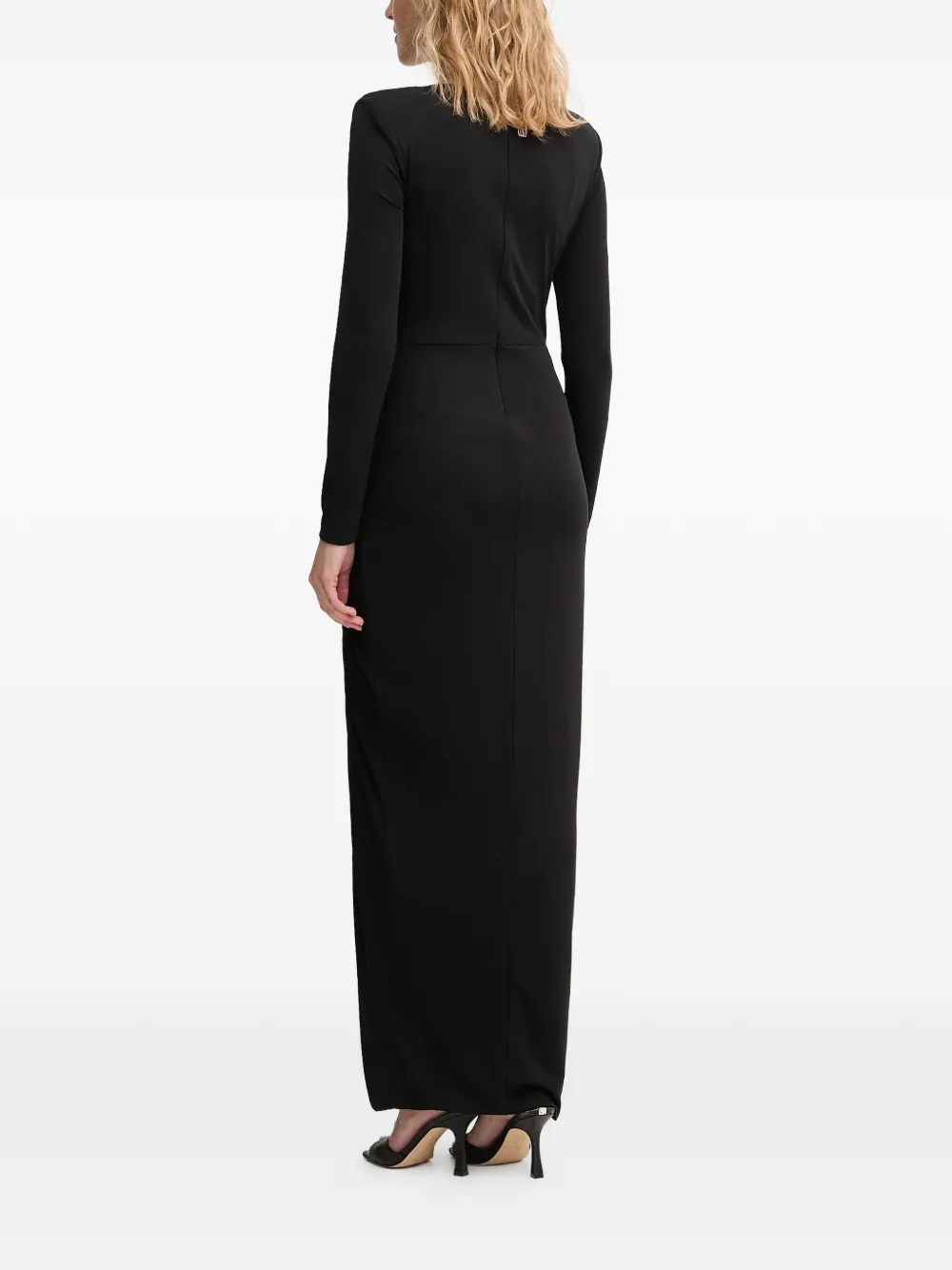 FRACOMINA Jurk met geknoopt detail Zwart