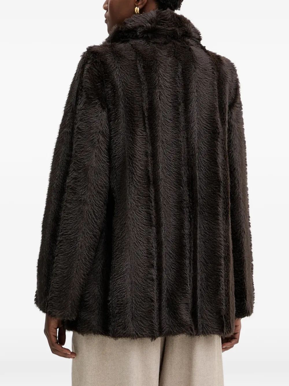  Fracomina Chain Detail Coat - Brown 