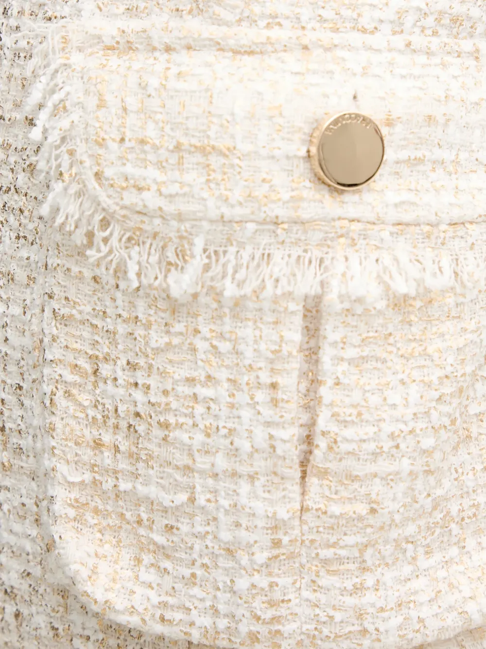 FRACOMINA Mini-rok met franje zak Beige
