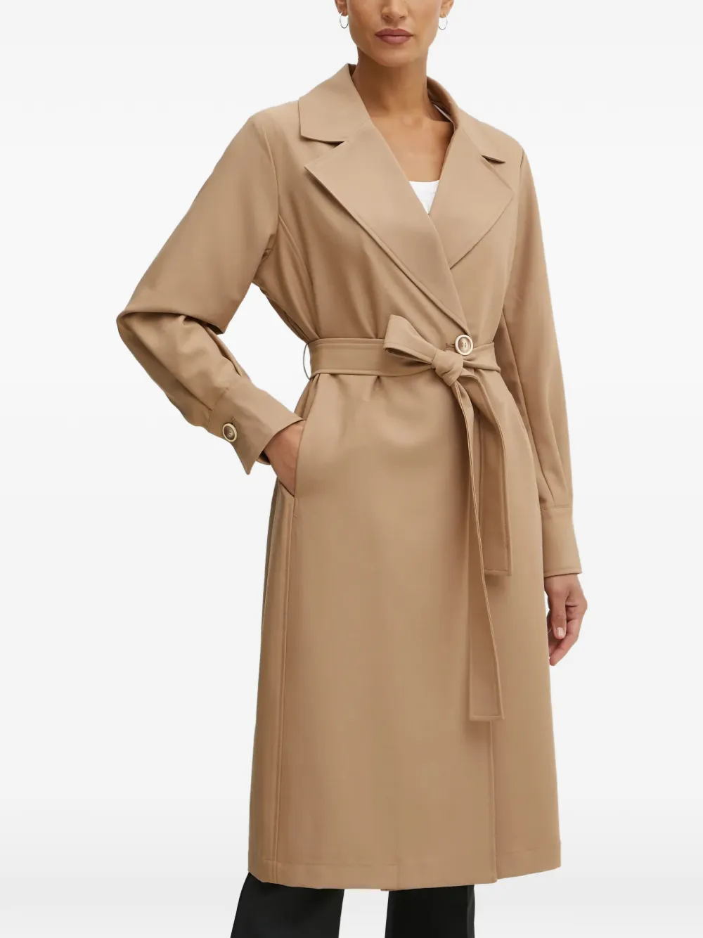 FRACOMINA belted trench coat - Toni neutri