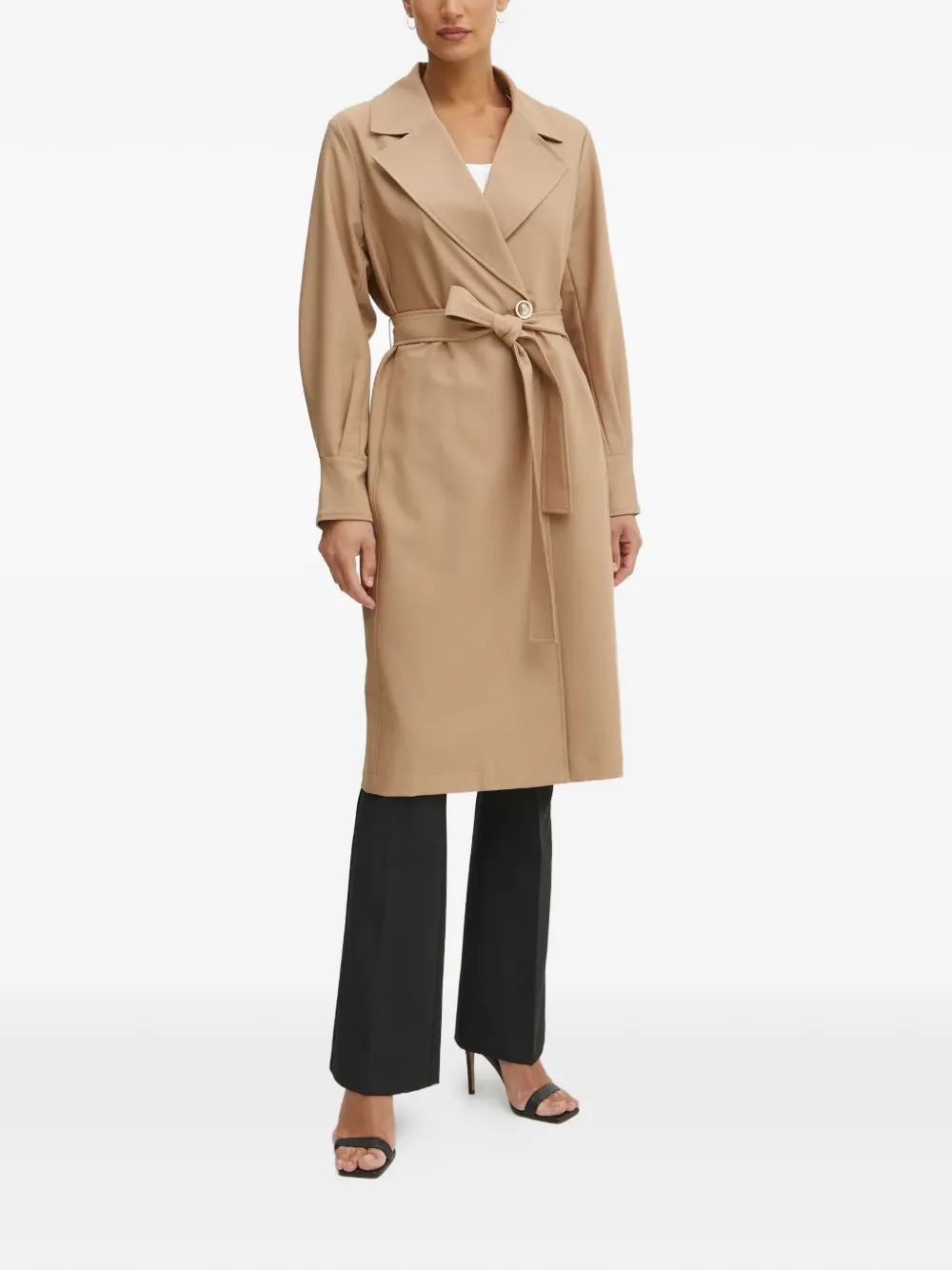  Fracomina Belted Trench Coat - Neutrals 