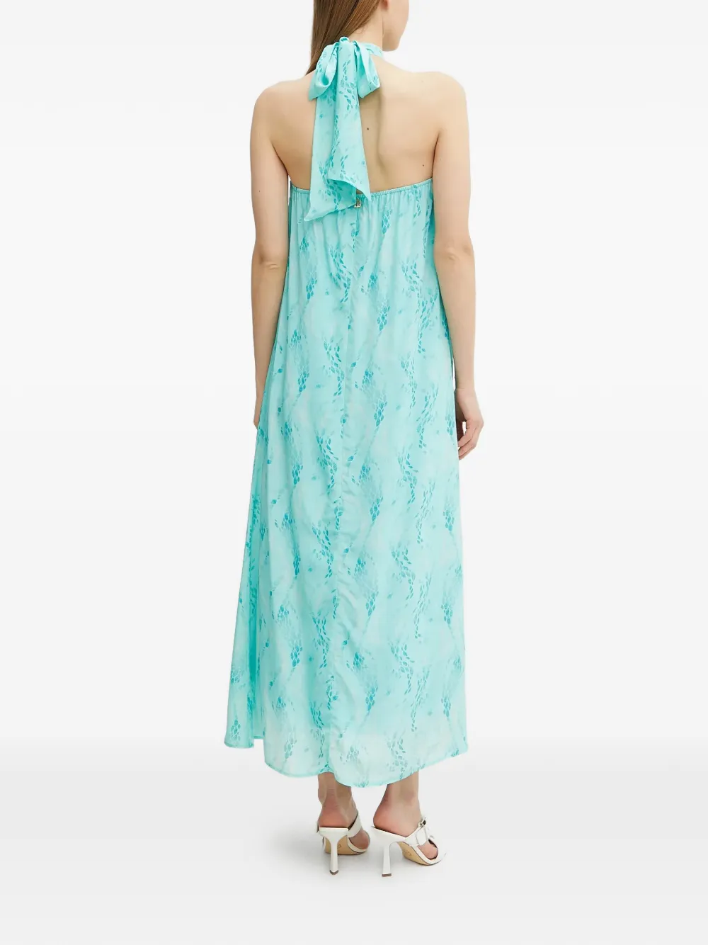 FRACOMINA Jurk met halternek Blauw