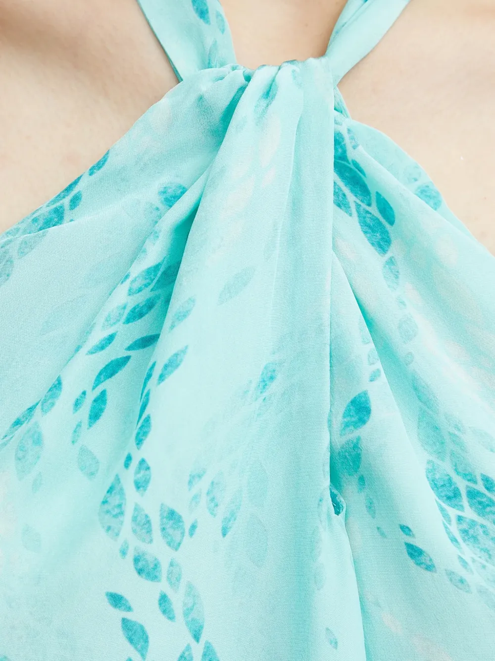 FRACOMINA Jurk met halternek Blauw