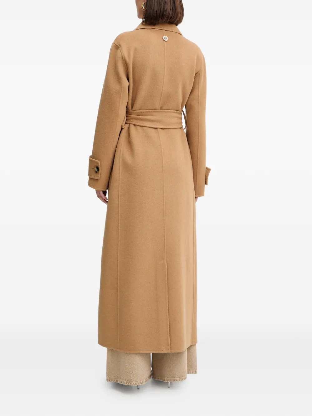  Fracomina Buttoned Belted Coat - Brown 