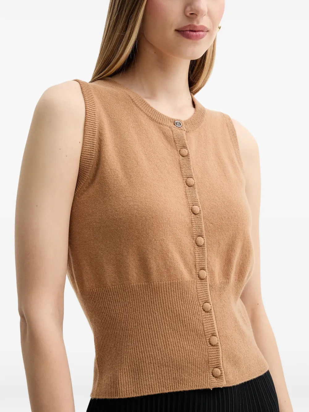 FRACOMINA Wollen knitwear met knopen Beige