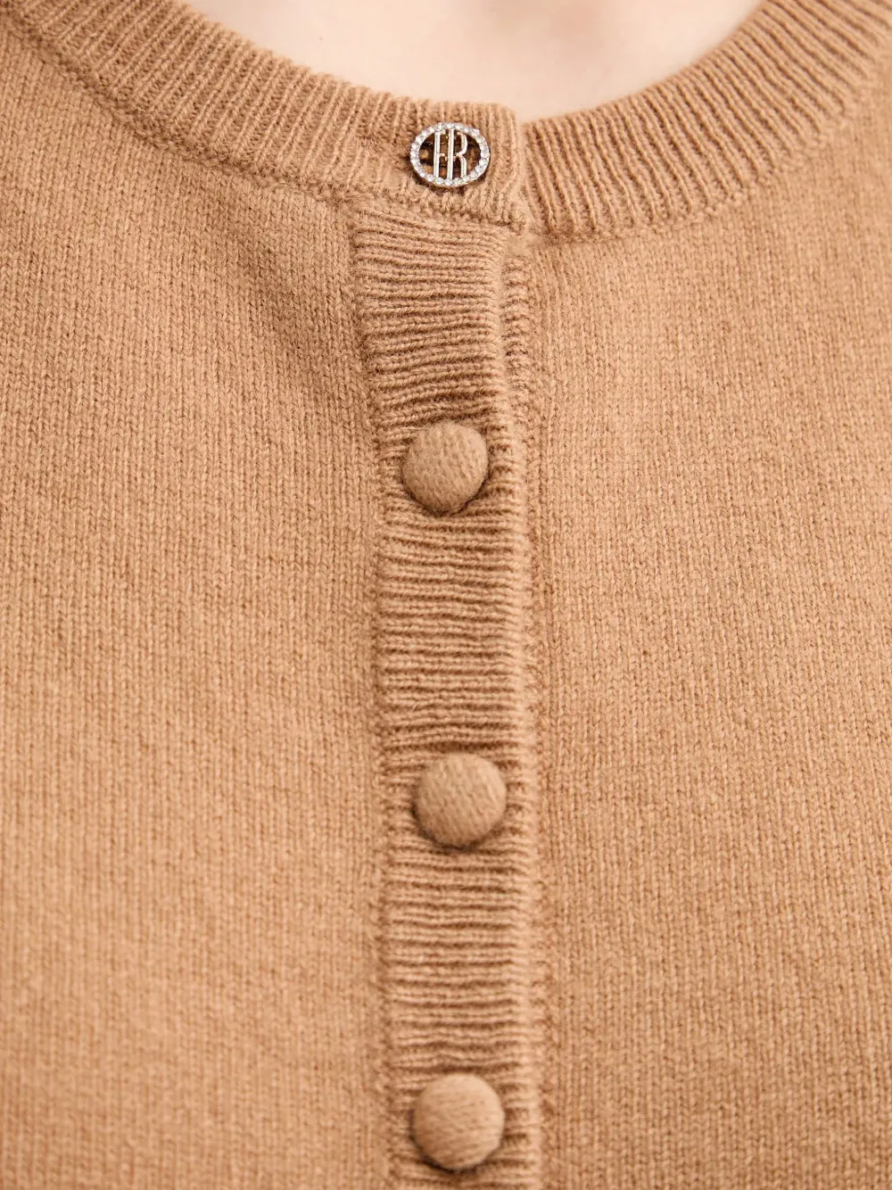 FRACOMINA Wollen knitwear met knopen Beige
