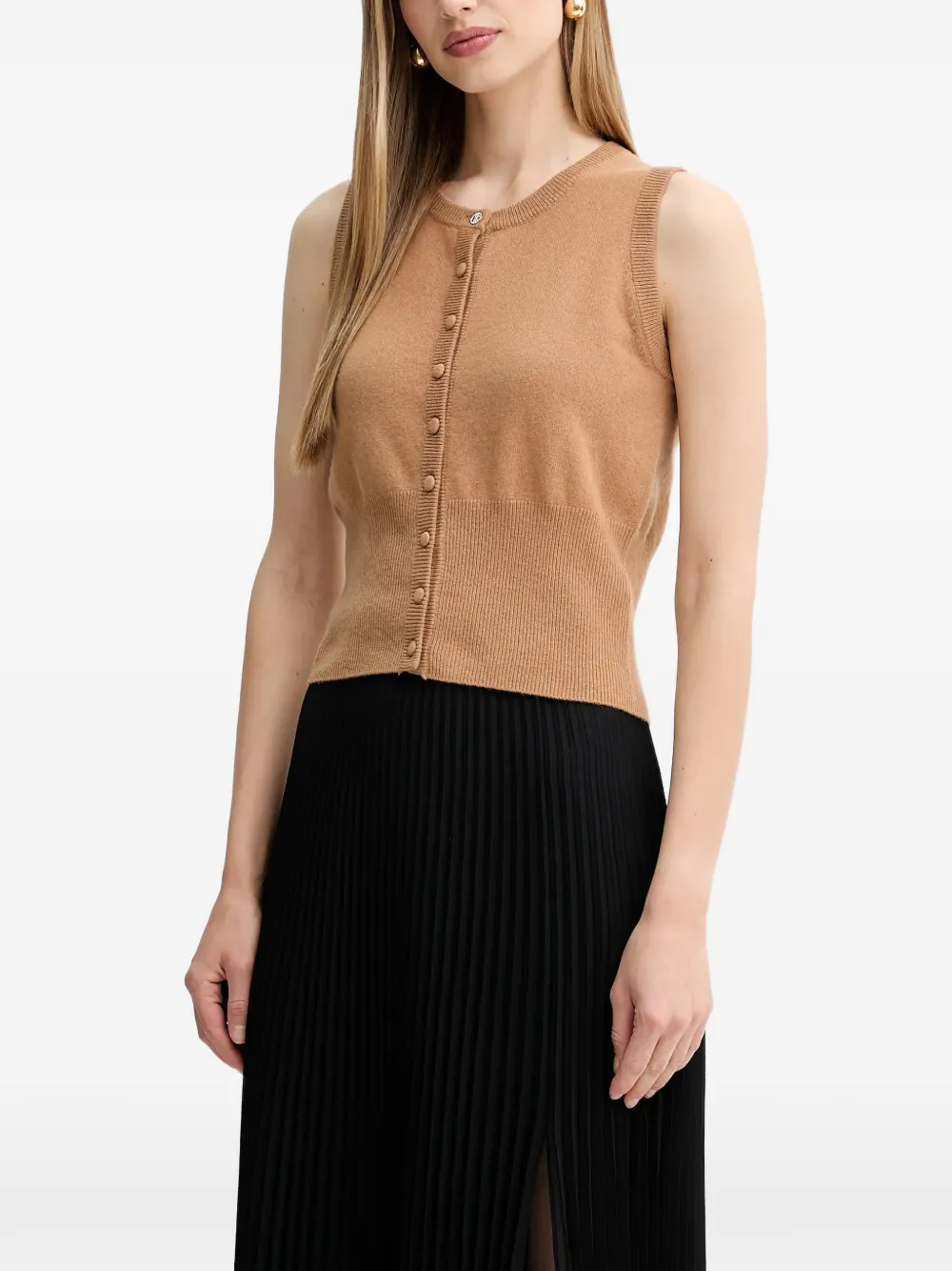 FRACOMINA buttoned wool knitwear - Toni neutri