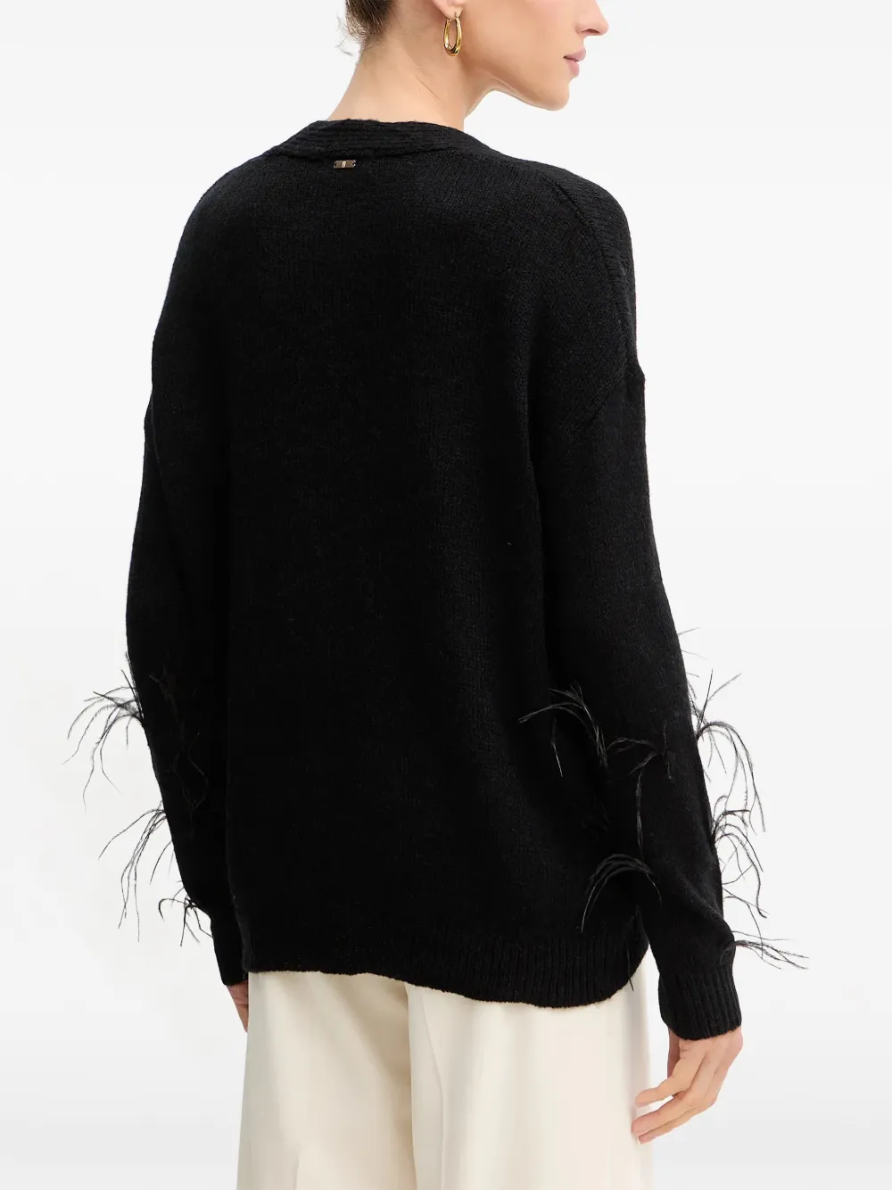  Fracomina Cardigan Con Bottoni - Nero 