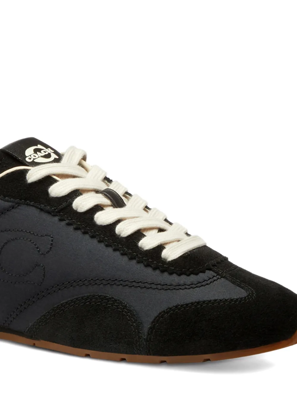 Coach panelled sneakers Zwart