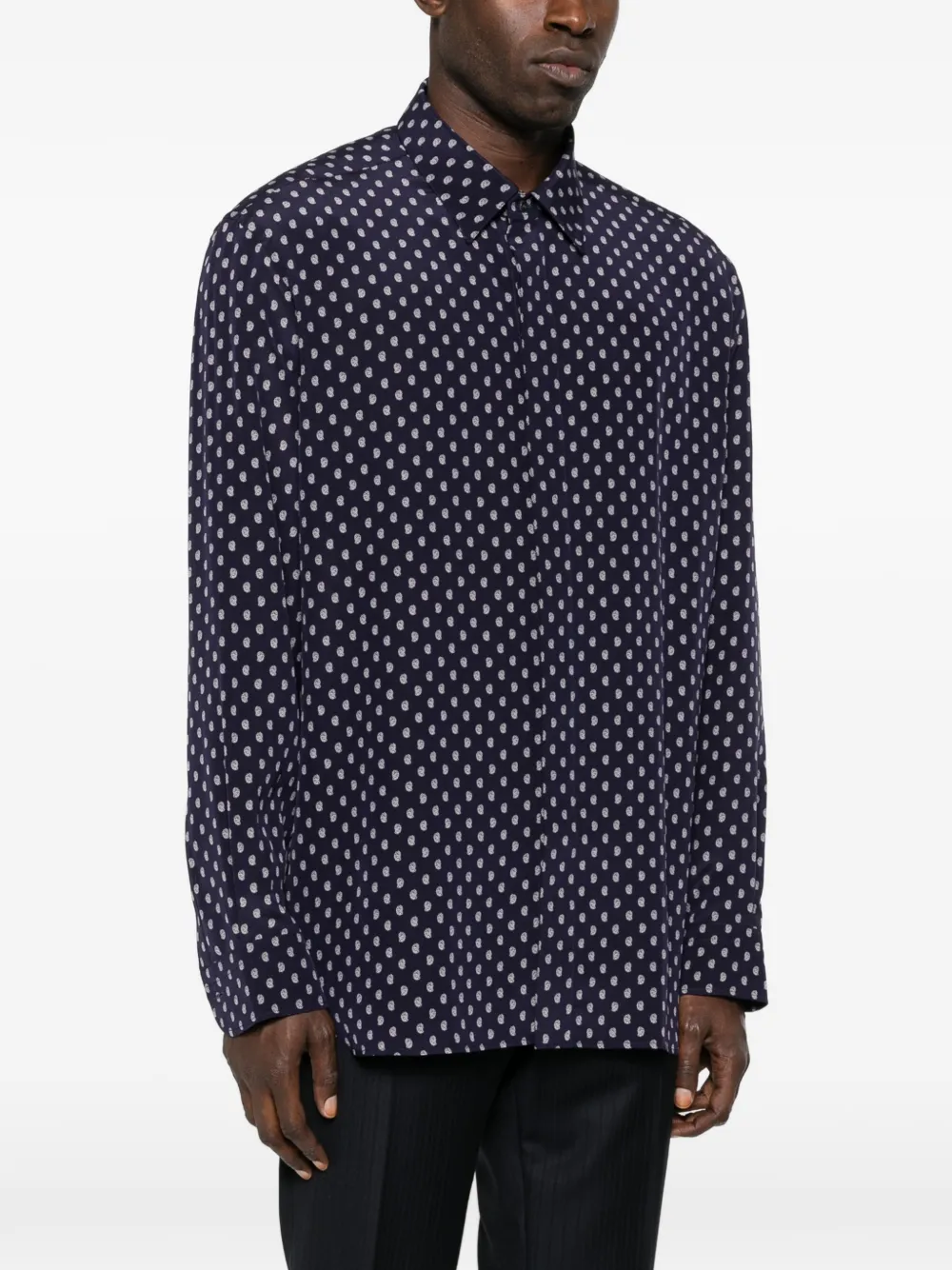  Tom Ford Paisley-pattern Shirt - Blue 