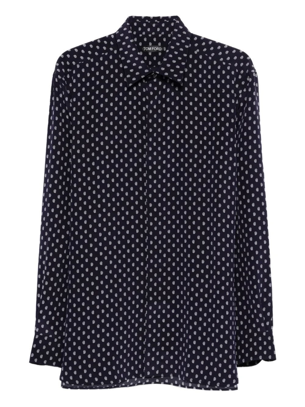 TOM FORD paisley-pattern shirt - Blue