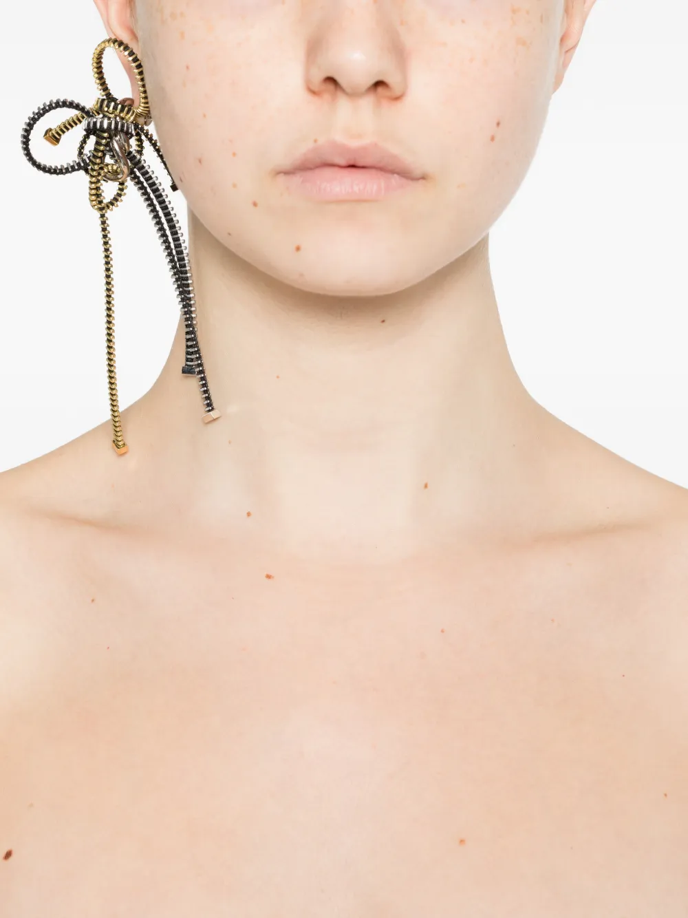 Jean Paul Gaultier polish-finish earrings - Goud