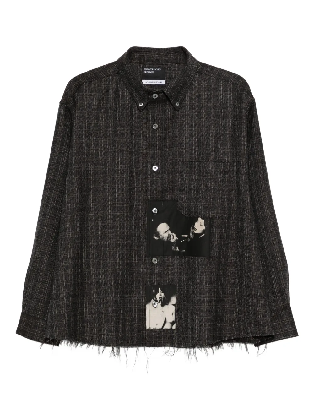 Enfants Riches Déprimés plaid-pattern shirt - Grigio