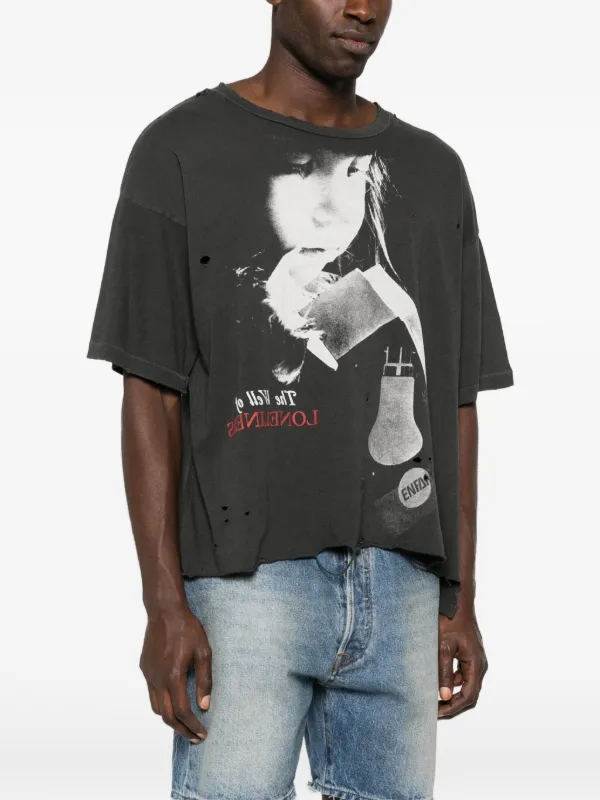 Enfants Riches Déprimés Distressed T-shirt | Grey | FARFETCH