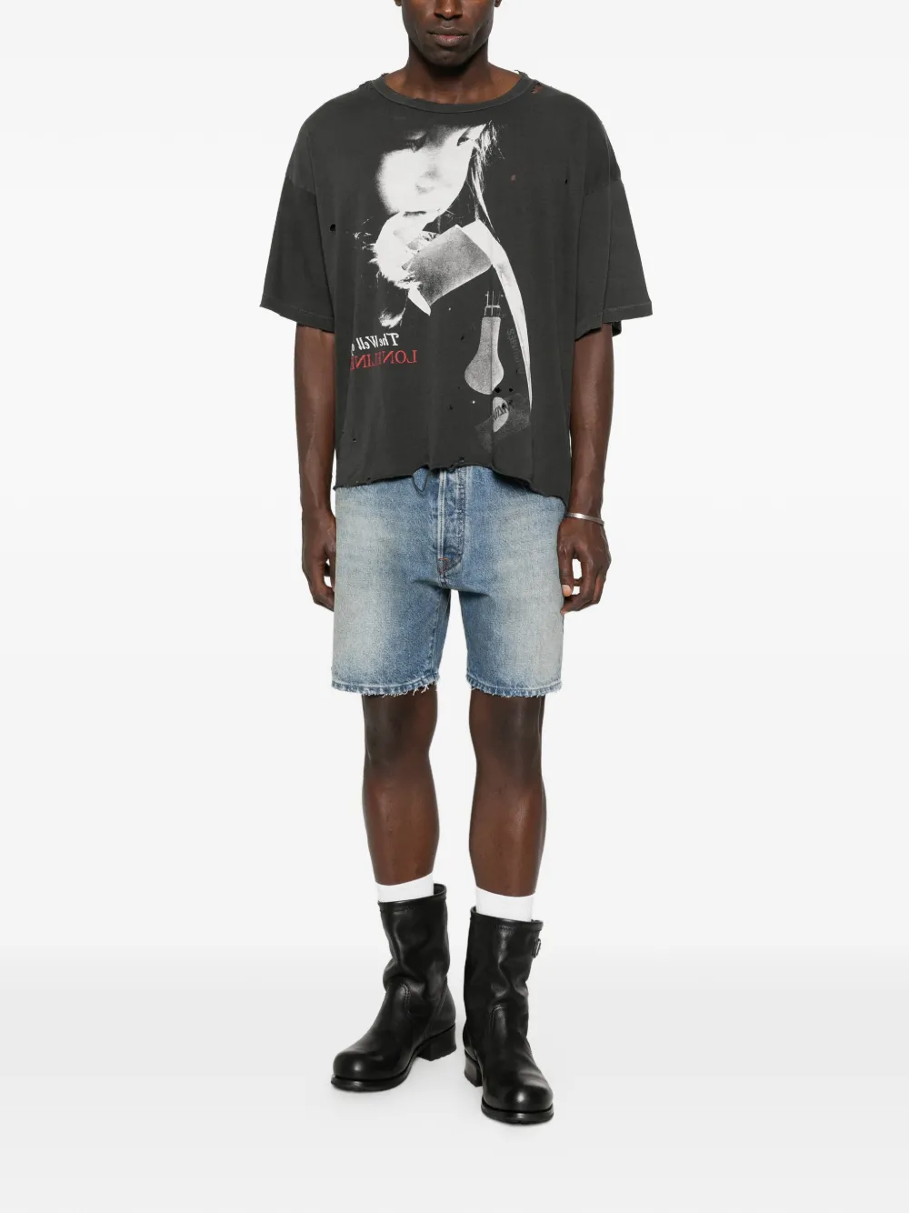 Enfants Riches Déprimés distressed T-shirt - Grijs