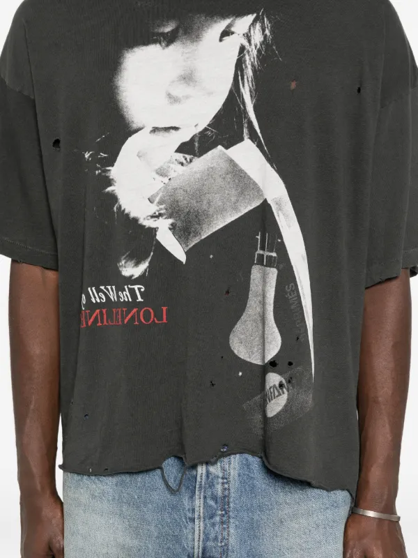 Enfants Riches Déprimés Distressed T-shirt | Grey | FARFETCH JO