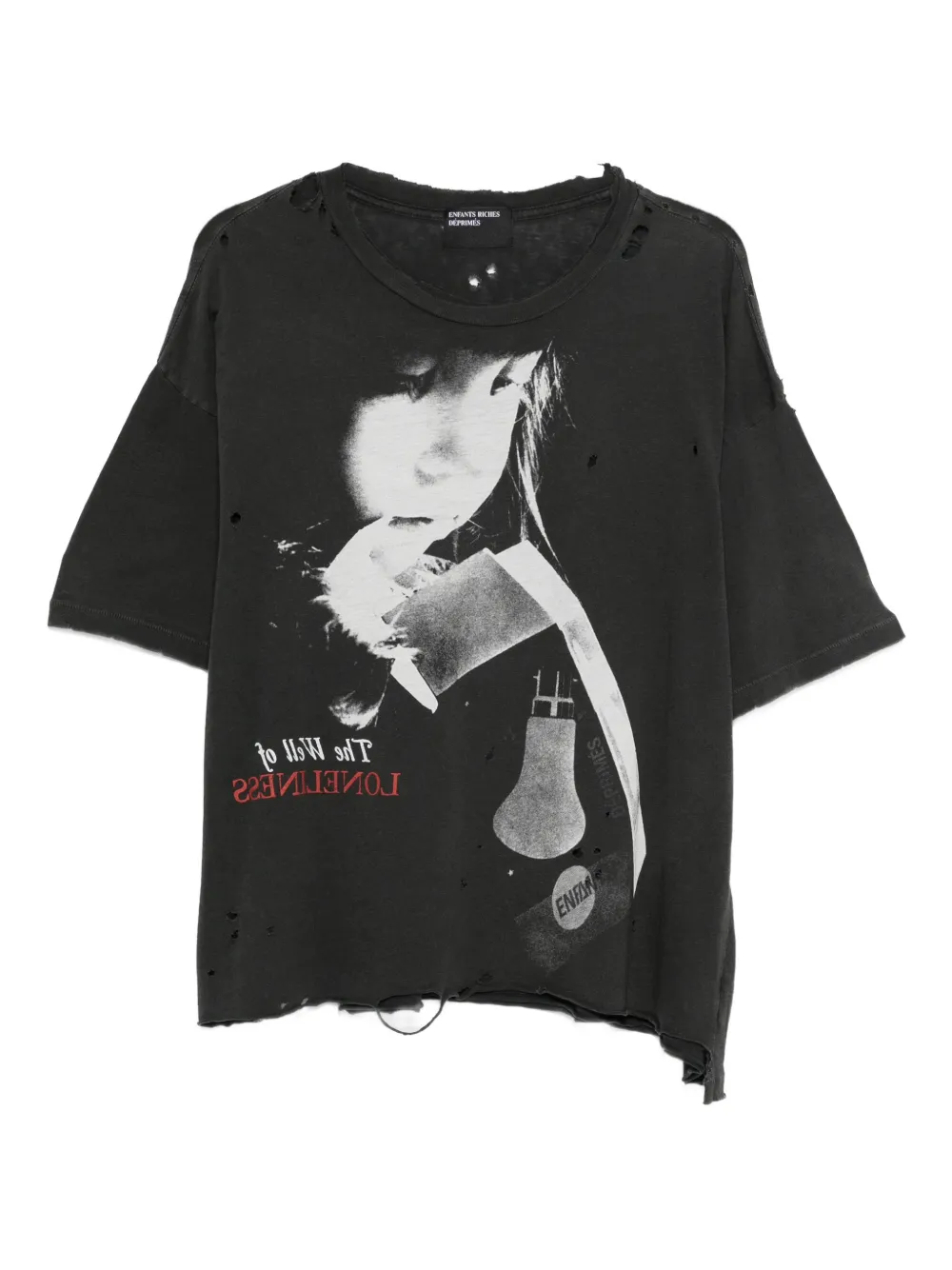 Enfants Riches Déprimés distressed T-shirt - Grigio