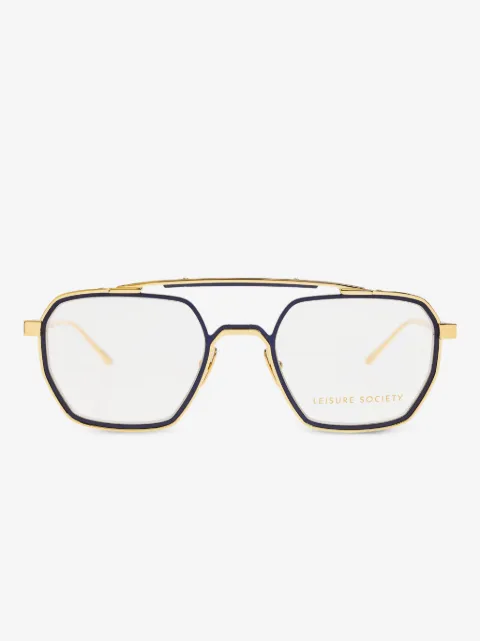 Leisure Society Victor geometric top-bar glasses