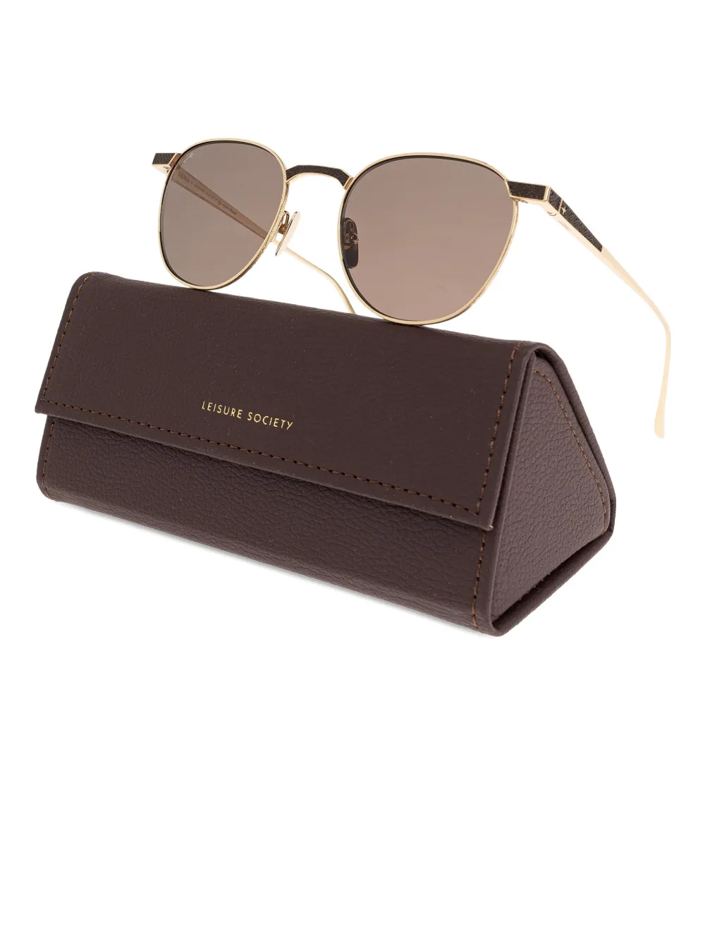 Leisure Society Siena round sunglasses - Goud