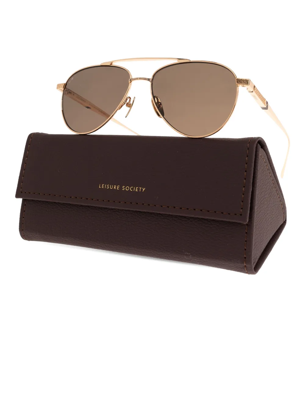  Leisure Society Lucienne Pilot Sunglasses - Gold 